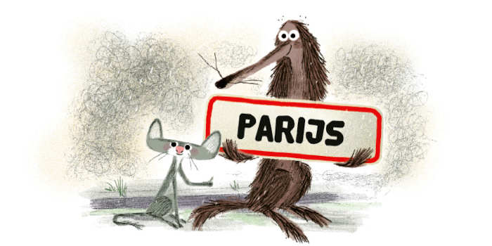 Stinkhond in Parijs nieuw boek van Stinkhond en Plattekat